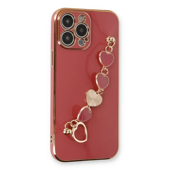 İphone 13 Pro Kılıf Esila Silikon - Kırmızı ürün görseli 1