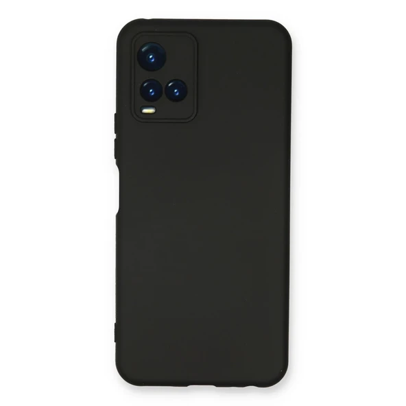 Vivo Y21s Kılıf Nano İçi Kadife Silikon - Siyah ürün görseli 1