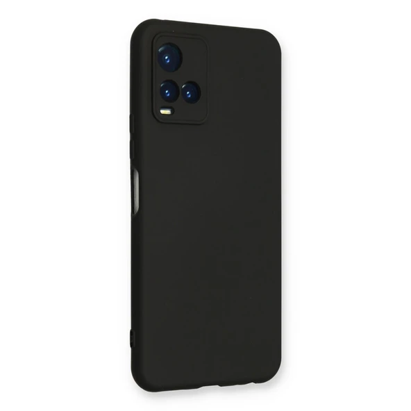 Vivo Y21s Kılıf Nano İçi Kadife Silikon - Siyah - Resim 3