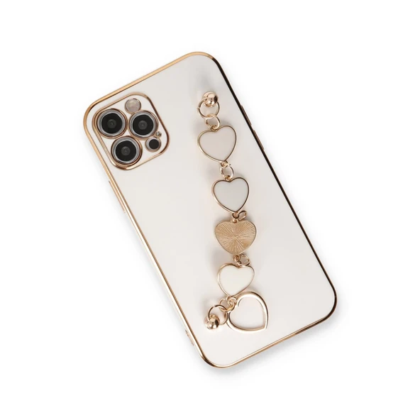 İphone 12 Pro Kılıf Esila Silikon - Beyaz - Resim 3