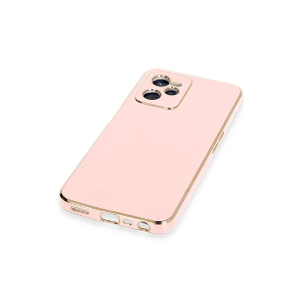 Realme C35 Kılıf Volet Silikon - Pembe - Resim 4