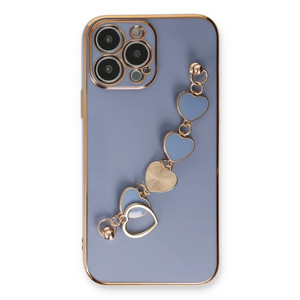 İphone 13 Pro Max Kılıf Esila Silikon - Gri - Resim 2