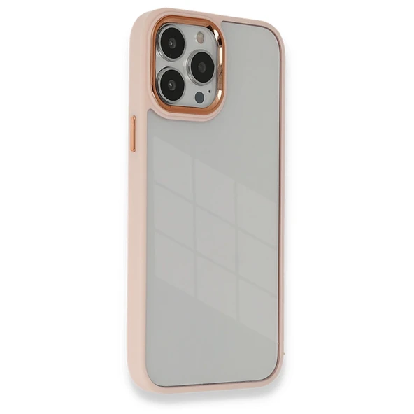 İphone 13 Pro Kılıf Dora Kapak - Pudra ürün görseli 1