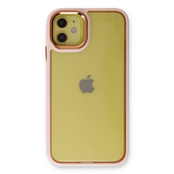 İphone 12 Kılıf Dora Kapak - Pudra - Resim 2