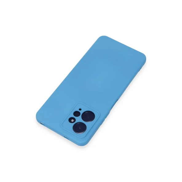 Xiaomi Redmi Note 12 4g Kılıf Nano İçi Kadife Silikon - Mavi - Resim 3