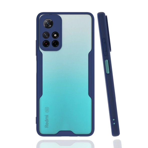 Xiaomi Redmi Note 11t Kılıf Platin Silikon - Lacivert ürün görseli 1