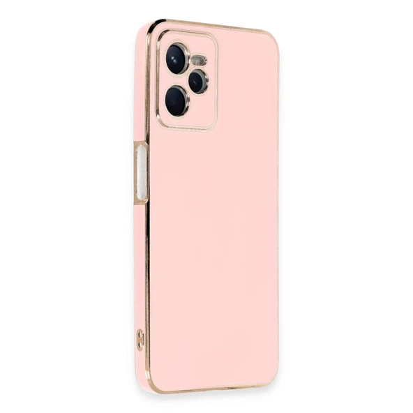 Realme C35 Kılıf Volet Silikon - Pembe - Resim 2