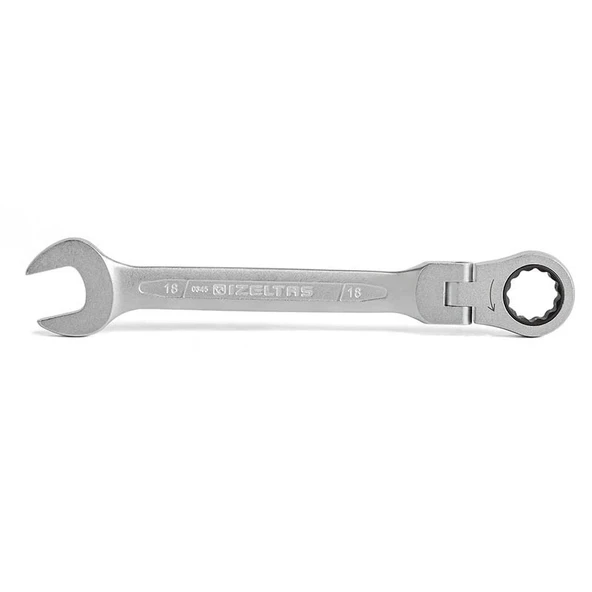 İzeltaş 0345020016 Mafsallı Cırcır Kombine Anahtar 16 mm ürün görseli 1