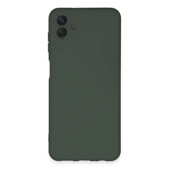 Samsung Galaxy A04e Kılıf Nano İçi Kadife Silikon - Koyu Yeşil ürün görseli 1
