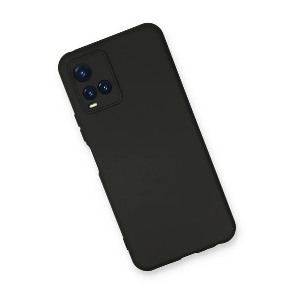 Vivo Y21s Kılıf Nano İçi Kadife Silikon - Siyah - Resim 2