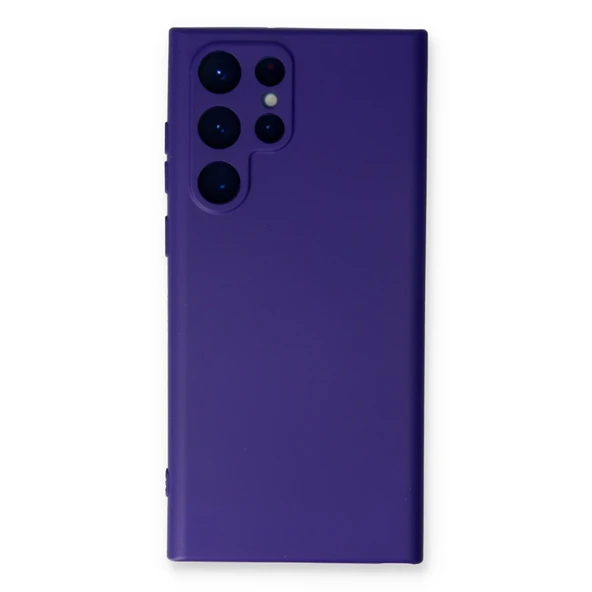 Samsung Galaxy S22 Ultra Kılıf Nano İçi Kadife Silikon - Mor ürün görseli 1