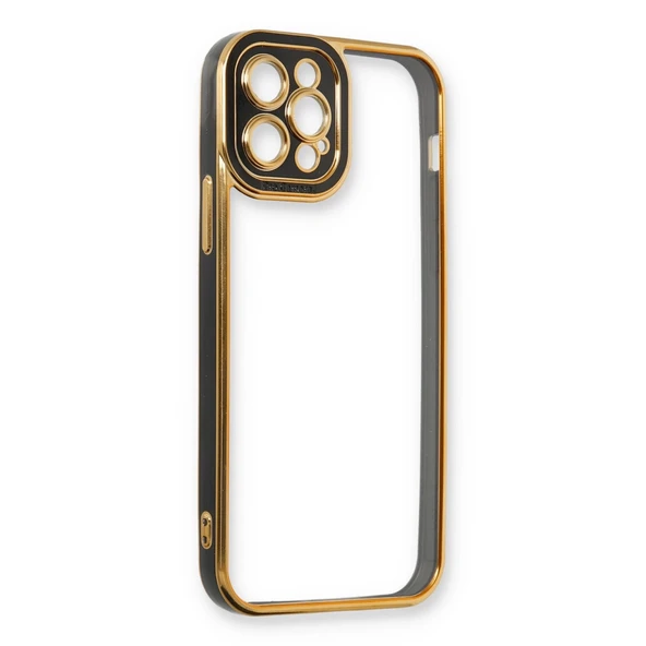 İphone 12 Pro Max Kılıf Liva Lens Silikon - Siyah - Resim 4