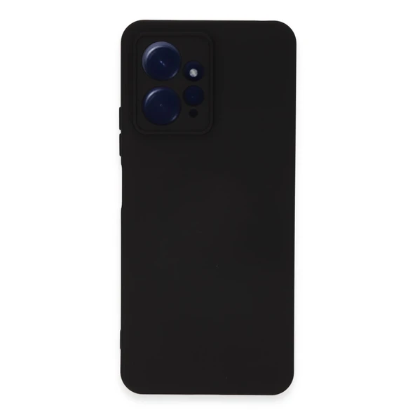 Xiaomi Redmi Note 12 4g Kılıf Nano İçi Kadife Silikon - Siyah ürün görseli 1