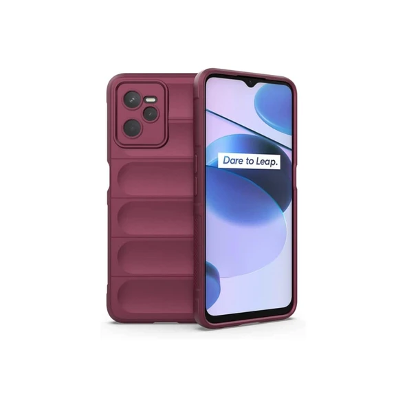 Realme C35 Kılıf Optimum Silikon - Bordo ürün görseli 1