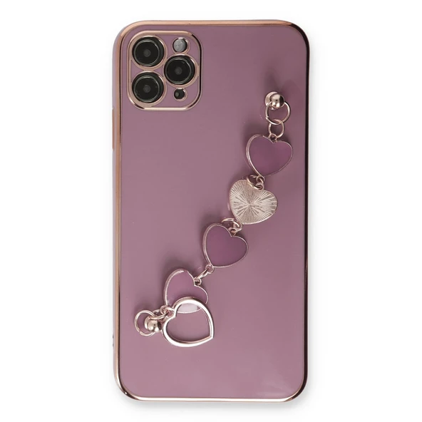 İphone 11 Pro Kılıf Esila Silikon - Mor - Resim 3