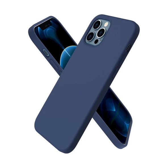 İphone 12 Pro Max Kılıf First Silikon - Lacivert ürün görseli 1
