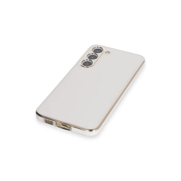 Samsung Galaxy S23 Kılıf Volet Silikon - Beyaz - Resim 4