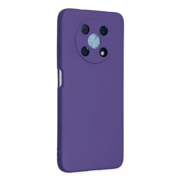 Huawei Nova Y90 Kılıf Nano İçi Kadife Silikon - Mor - Resim 2