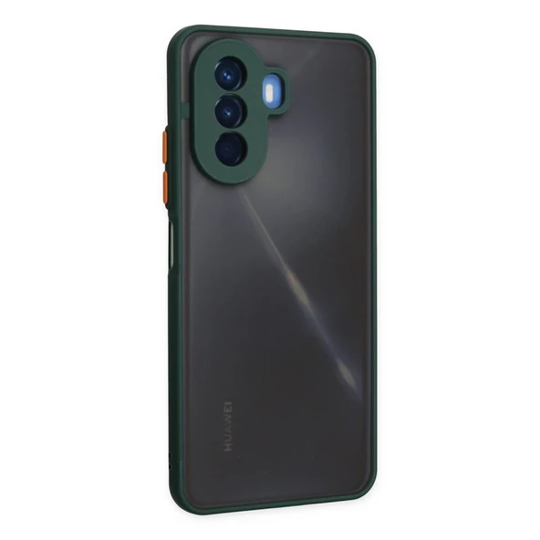 Huawei Nova Y70 Kılıf Montreal Silikon Kapak - Yeşil - Resim 2