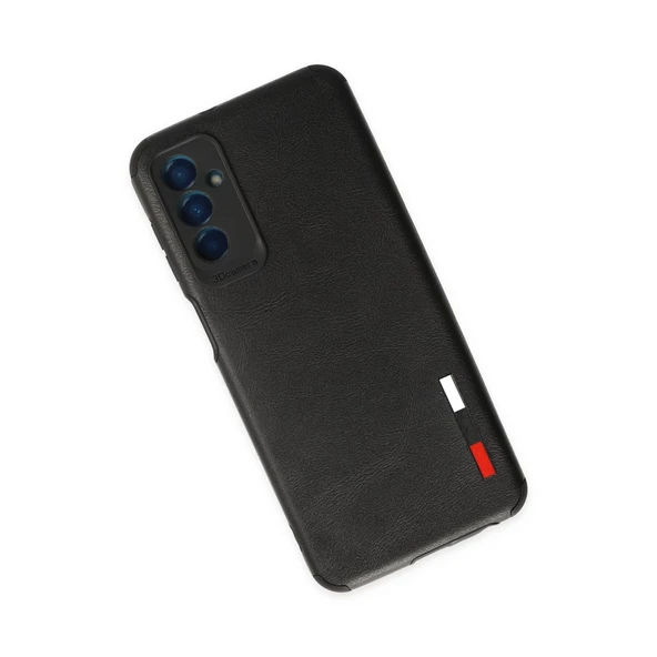 Samsung Galaxy M13 Kılıf Loop Deri Silikon - Siyah - Resim 2