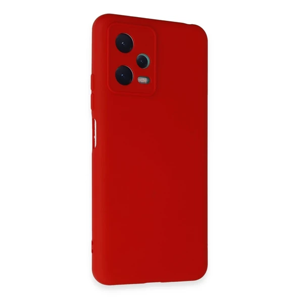 Xiaomi Redmi Note 12 5g Kılıf Nano İçi Kadife Silikon - Kırmızı ürün görseli 1