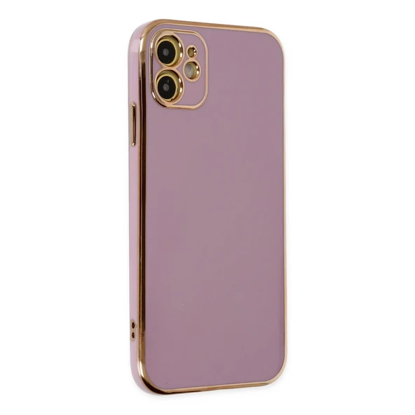 İphone 12 Kılıf Volet Silikon - Mor ürün görseli 1