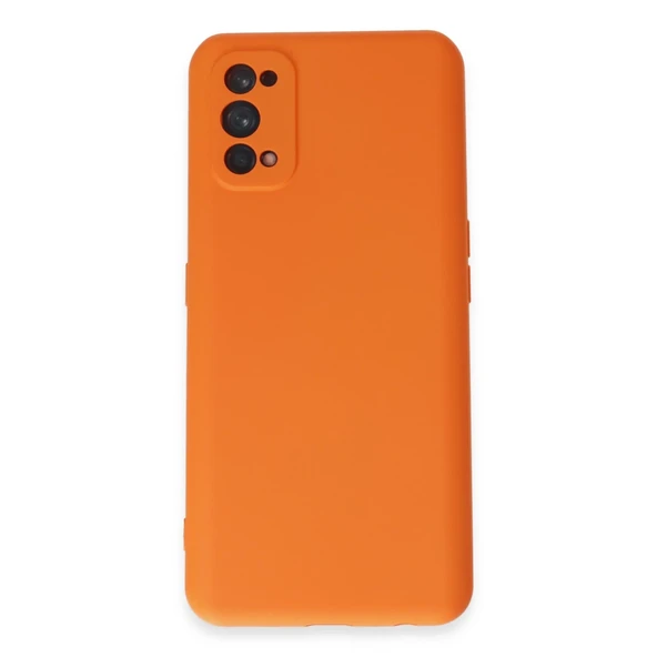 Realme 7 Pro Kılıf Nano İçi Kadife Silikon - Turuncu ürün görseli 1