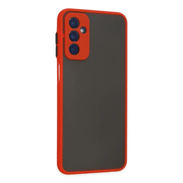 Samsung Galaxy M13 Kılıf Montreal Silikon Kapak - Kırmızı - Resim 2