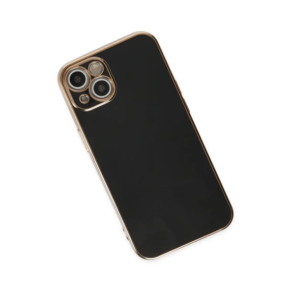 İphone 14 Kılıf Volet Silikon - Siyah - Resim 3