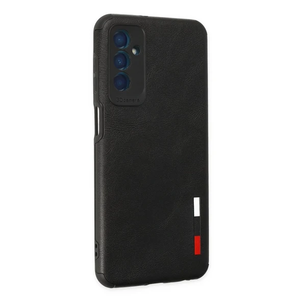 Samsung Galaxy M13 Kılıf Loop Deri Silikon - Siyah - Resim 3