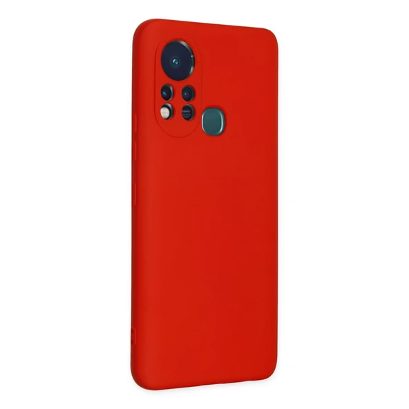 İnfinix Hot 11s Kılıf Nano İçi Kadife Silikon - Kırmızı - Resim 2