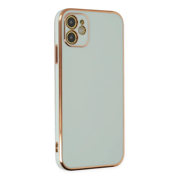 İphone 12 Kılıf Volet Silikon - Açık Yeşil ürün görseli 1