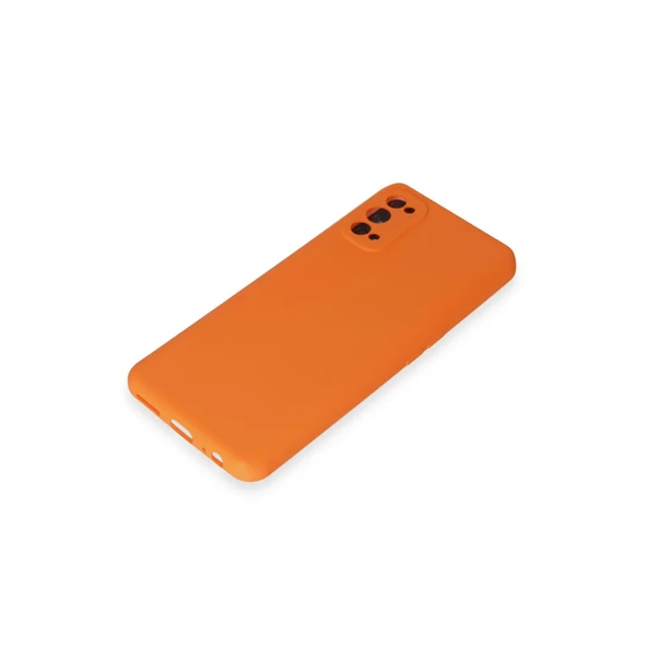 Realme 7 Pro Kılıf Nano İçi Kadife Silikon - Turuncu - Resim 4