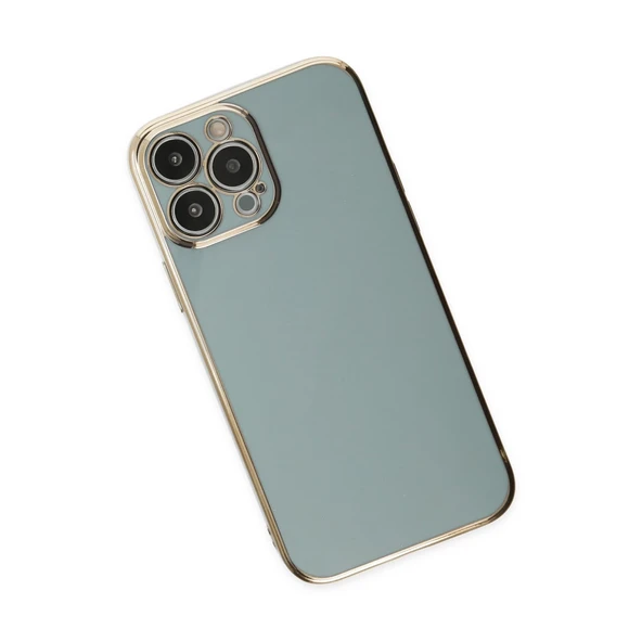 İphone 14 Pro Kılıf Volet Silikon - Açık Yeşil - Resim 3