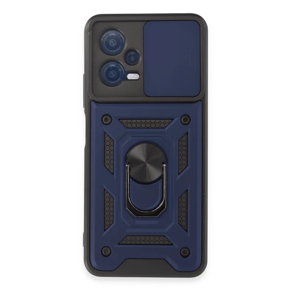Xiaomi Redmi Note 12 5g Kılıf Pars Lens Yüzüklü Silikon - Lacivert ürün görseli 1