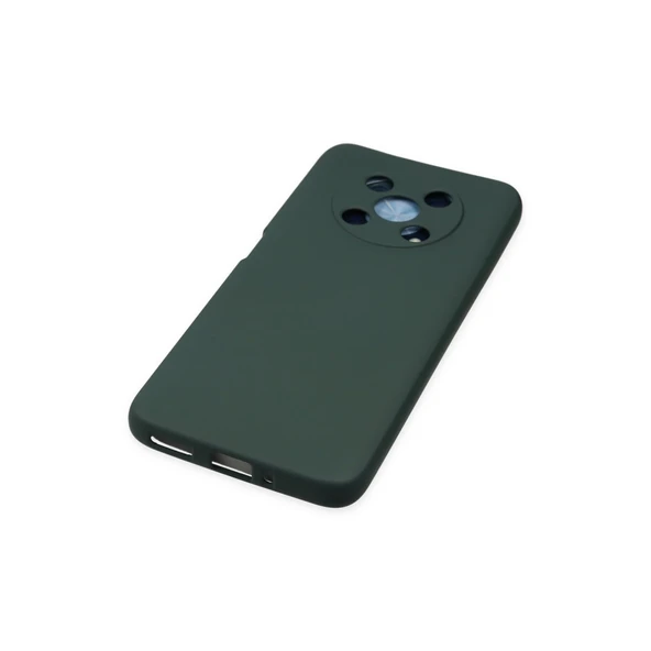 Huawei Nova Y90 Kılıf Nano İçi Kadife Silikon - Koyu Yeşil - Resim 4