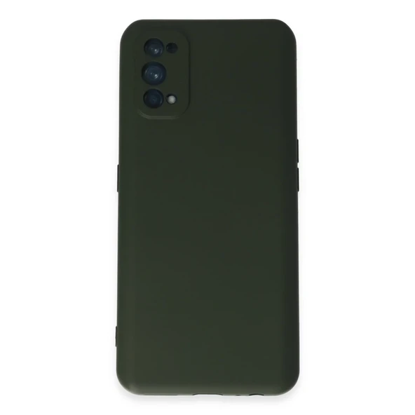 Realme 7 Pro Kılıf Nano İçi Kadife Silikon - Koyu Yeşil ürün görseli 1