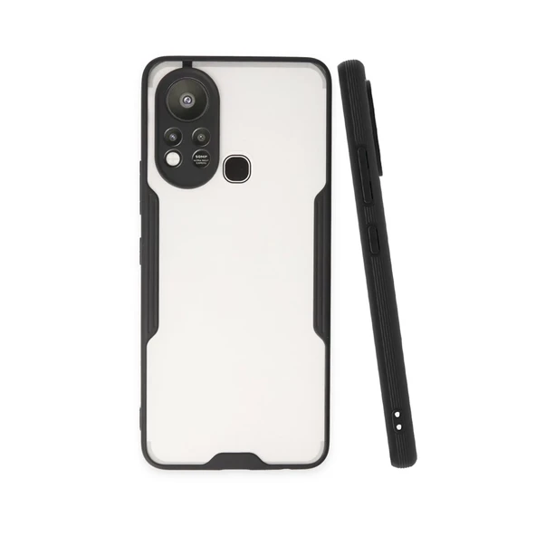 İnfinix Hot 11s Kılıf Platin Silikon - Siyah ürün görseli 1