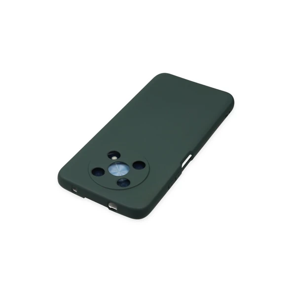 Huawei Nova Y90 Kılıf Nano İçi Kadife Silikon - Koyu Yeşil - Resim 5