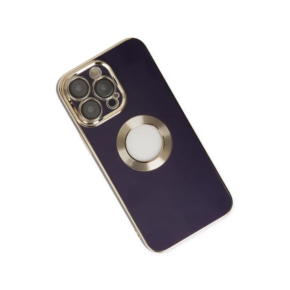 İphone 14 Pro Kılıf Store Silikon - Derin Mor - Resim 3