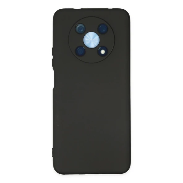 Huawei Nova Y90 Kılıf Nano İçi Kadife Silikon - Siyah ürün görseli 1