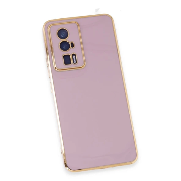 Xiaomi Poco F5 Pro Kılıf Volet Silikon - Mor - Resim 4