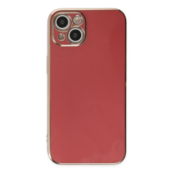 İphone 14 Kılıf Volet Silikon - Kırmızı - Resim 2