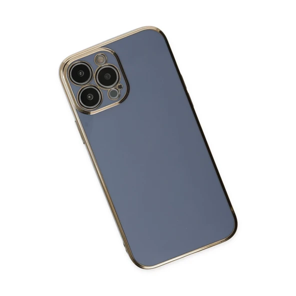 İphone 14 Pro Max Kılıf Volet Silikon - Mavi - Resim 3