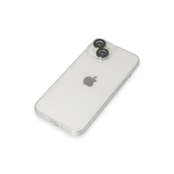 İphone 14 Kılıf Luko Lens Silikon - Yeşil - Resim 4