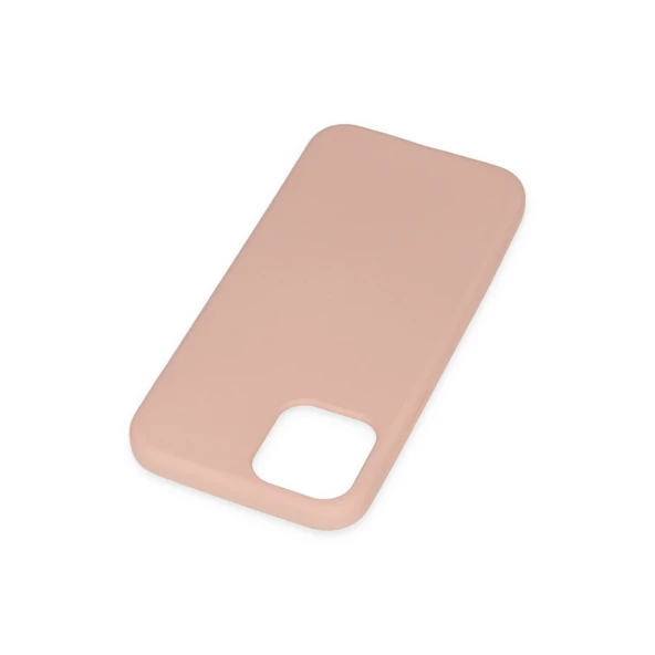 İphone 11 Pro Kılıf Nano İçi Kadife Silikon - Pudra - Resim 3