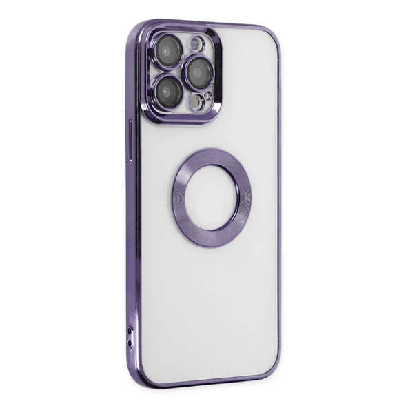 İphone 14 Pro Kılıf Slot Silikon - Mor - Resim 2