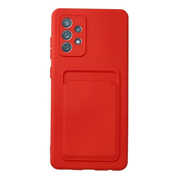 Samsung Galaxy A32 Kılıf Kelvin Kartvizitli Silikon - Kırmızı ürün görseli 1
