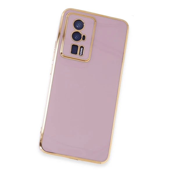 Xiaomi Poco F5 Pro Kılıf Volet Silikon - Mor - Resim 3