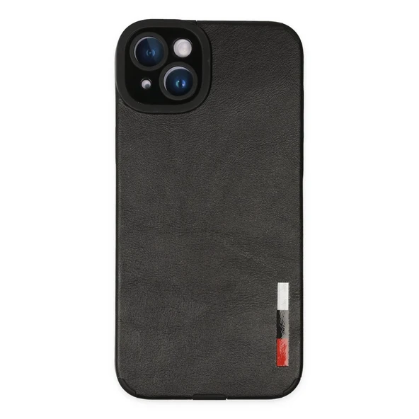 İphone 14 Plus Kılıf Loop Deri Silikon - Siyah ürün görseli 1